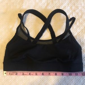 Black lululemon bra